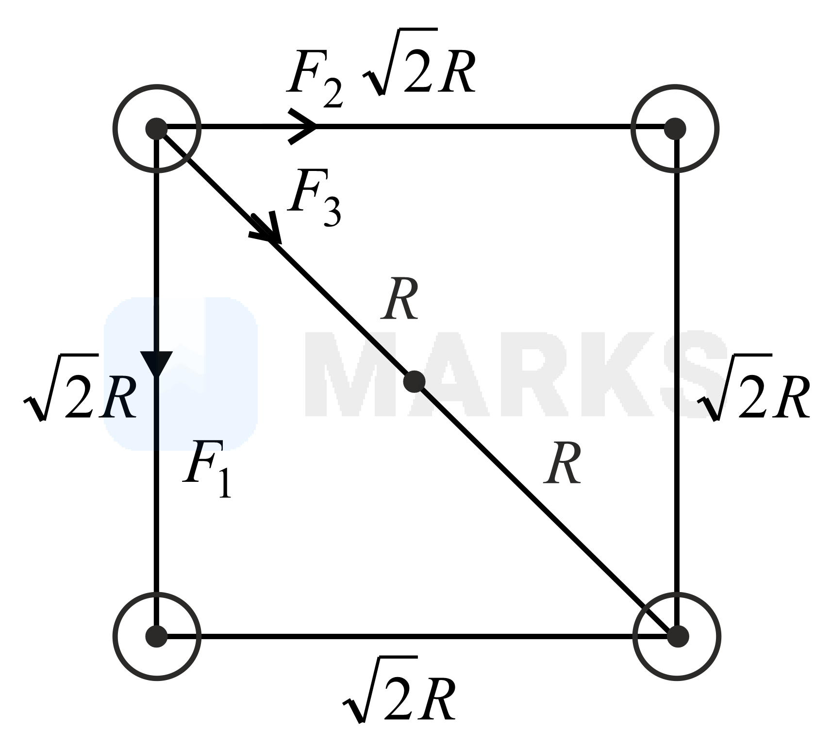 Four particles, each of mass M and equidistant from each other, move ...